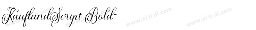 KauflandScript Bold字体转换